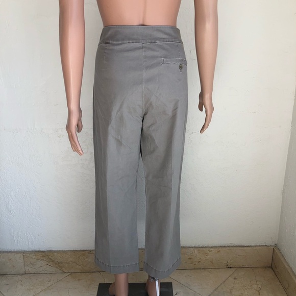 Eileen Fisher Chino Tan/Khaki Cropped Capri Straight Pants Women’s Size 12 - Picture 2 of 15